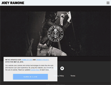 Tablet Screenshot of joeyramone.com